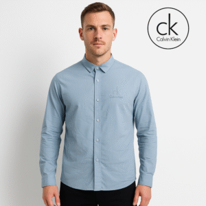 Calvin Klein Stretch Cotton Shirt – Sky Blue Edition